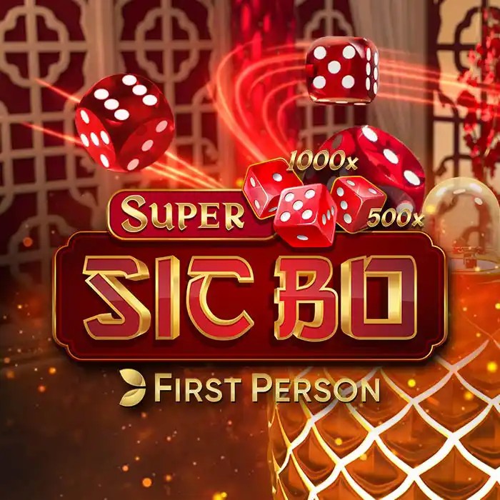 Super Sic Bo slot logo by Evolution at Wolfy Casino