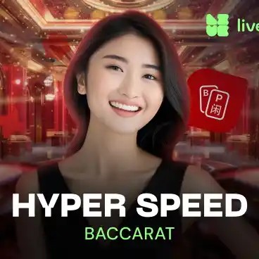 Hyper Speed Baccarat logo by Evolution Wolfy Casino