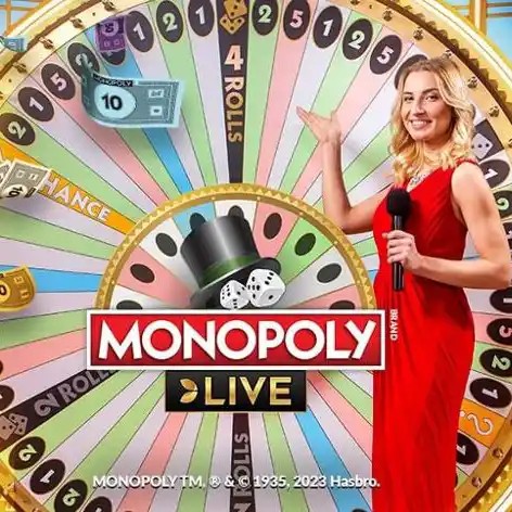 Monopoly Live logo – Live Dealer by Evolution at Wolfy Casino