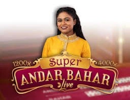 Official Live Dealer logo: Super Andar Bahar by Evolution at Wolfy Casino