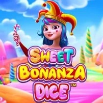 Sweet Bonanza Dice online game logo by Pragmatic Play on wolfycasino-be.com